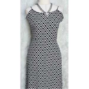Preloved Printed Maxi Long Dress Brand Ribbon