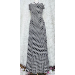 Preloved Printed Maxi Long Dress Brand Ribbon