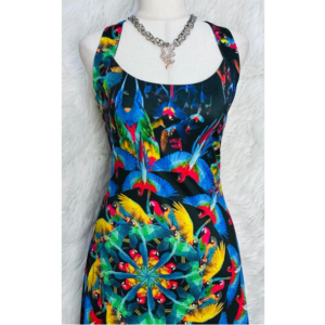 Preloved Printed Maxi Long Dress Brand Blueman