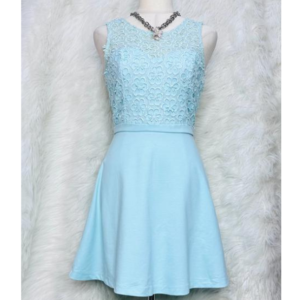 Preloved Sky Blue Dress Brand NEW LOOK