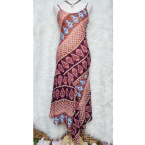 Preloved Printed Long Dress Brand Monika