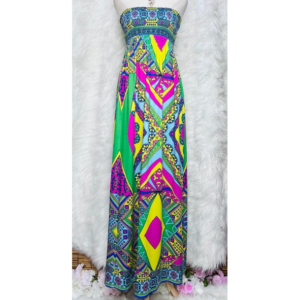 Preloved Printed Maxi Long Dress Brand XXI