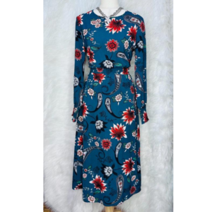 Preloved Floral Midi Dress Brand PAPAYA