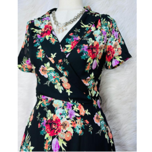 Preloved Floral Midi Dress Brand LINDY BOP