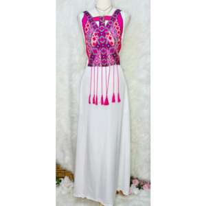Preloved White Beach Long Dress