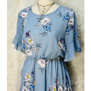 Preloved Blue Floral Dress