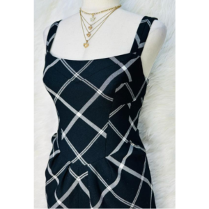 Preloved Black Plaid Dress Brand NEXT
