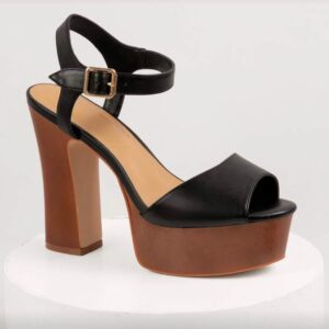 Buckled Ankle Strap Platform Heels