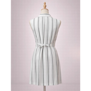 The Classic Pinstripe Wrap Dress With Side-Tie Brand: Bershka