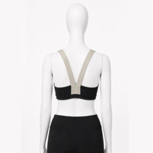 Black Scoop Neck Bra With Beige V-Back Brand: BRAS N THINGS