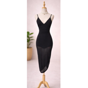 Black See-Through Bodycon Dress Brand: Shareen Collections