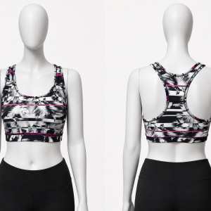 Brand New Scoop Neck Racerback Printed Sports Bra Brand: Puma